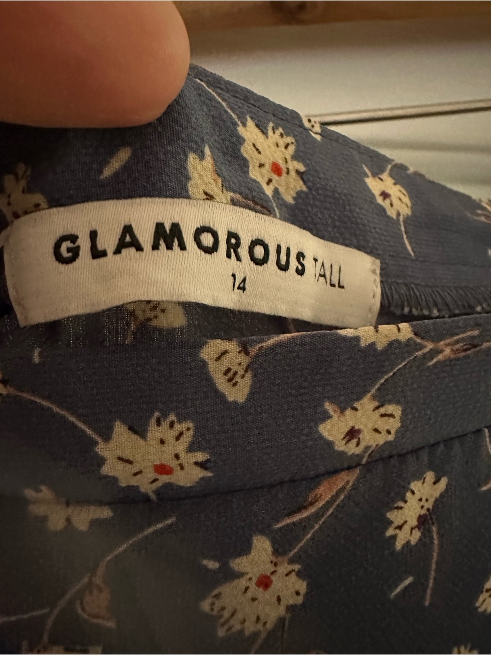 Glamorous Dusty Blue Floral Maxi Skirt